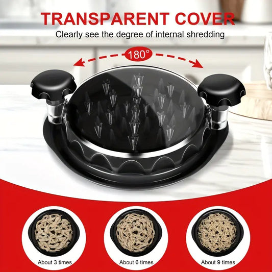 Easy Chicken Shred Tool with Clear Lid
