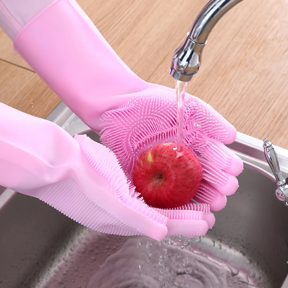 Magic Silicone Scrubbing Gloves