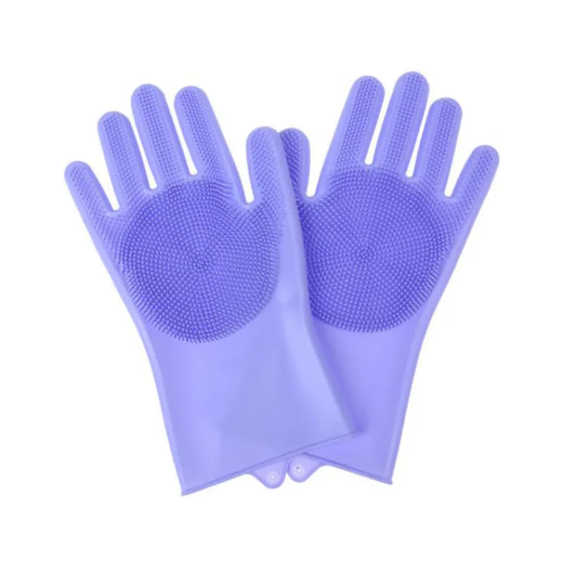 Magic Silicone Scrubbing Gloves