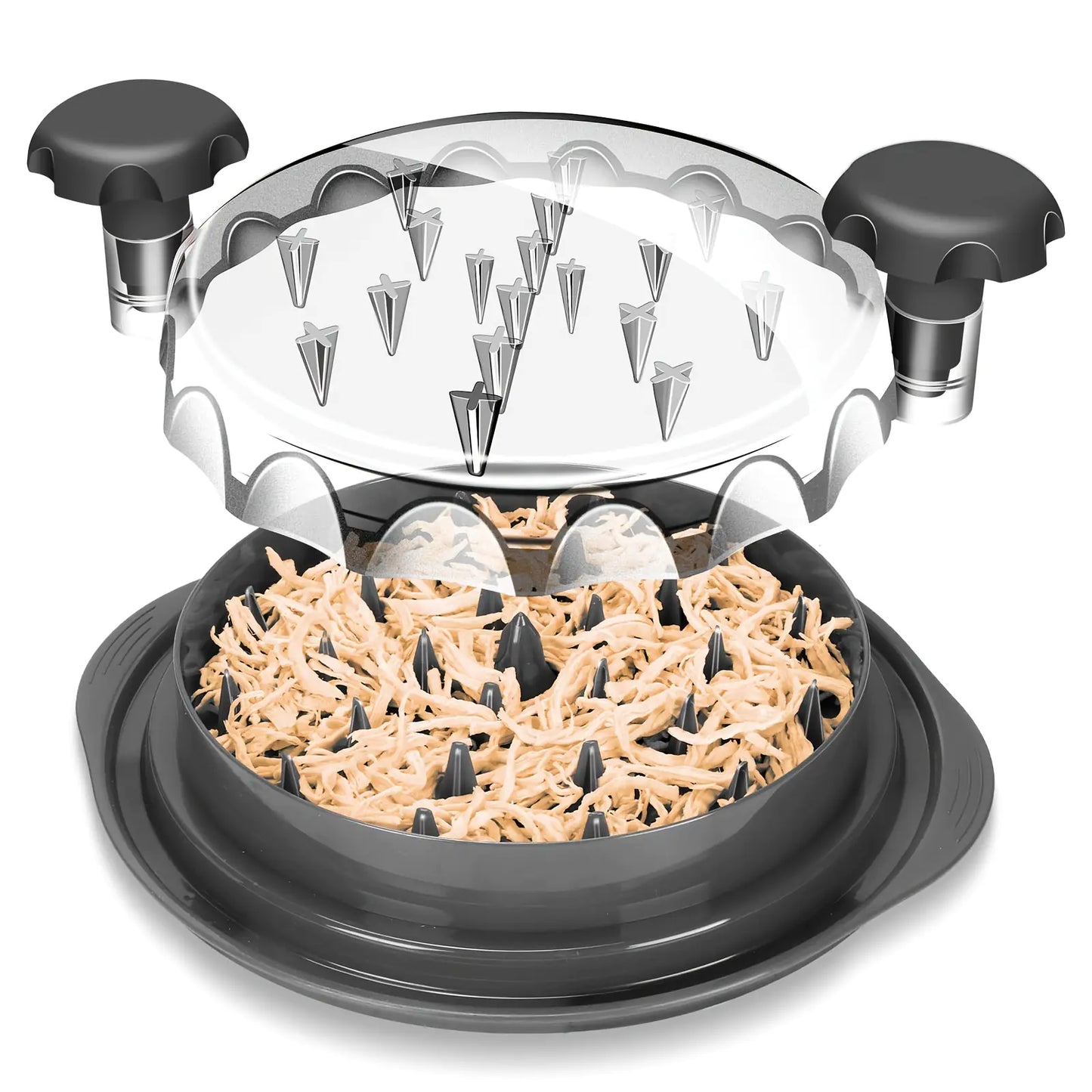 Easy Chicken Shred Tool with Clear Lid